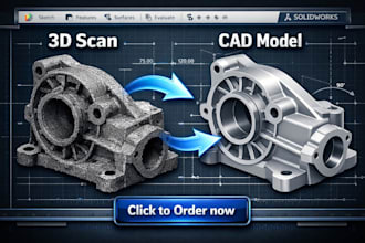 scan to cad 3d scan to cad reverse engineering solidworks cad