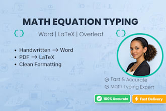 type math equations in word or latex