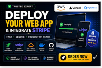deploy your web application on AWS or vercel