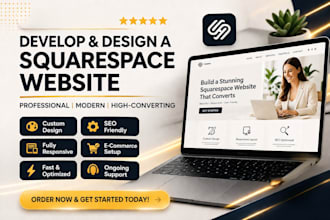develop and design a squarespace website