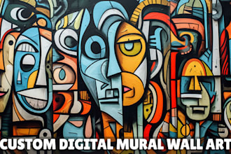 design custom mural art graffiti wallpaper street art  decal mural illusion