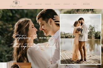 design art gallery artist portfolio website, weeding photography gallery website