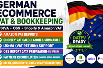 do germany tax filing amazon fba vat ustva oss report shopify bookkeeping