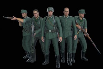 design 3d character, 3d figure, 3d sculpting, action figure, 3d miniature