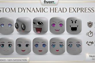 create custom roblox dynamic head and anime ugc bundles