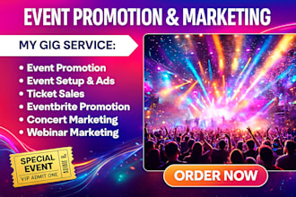 promote your event, boost ticket sales, targeted audience