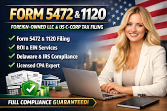 file form 5472 and 1120 for foreign owned llc