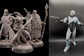 3d print and paint dnd table top miniature figure bust head aos 40k resin print