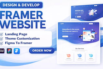 design a premium framer website for saas, agency, brands, consulting service