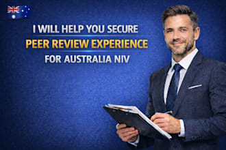 help you secure peer review experience for australia niv