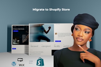 migrate wordpress to shopify, clone woocommerce, wix to shopify or squarespace