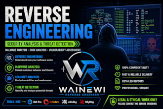 analyze and reverse engineer software for security vulnerabilities malware