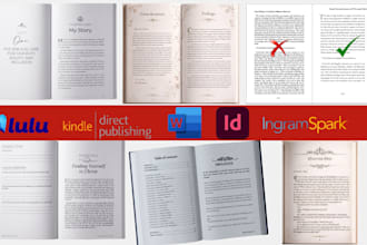 fix error, paperback formatting, and layout design for ingramspark