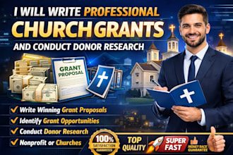 write professional church grants and conduct donor research
