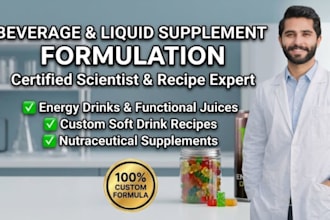 do beverage formulation, soft drink recipe, and liquid supplements
