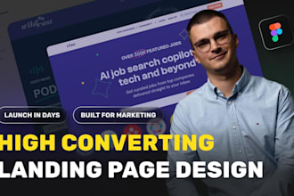 design and develop a landing page