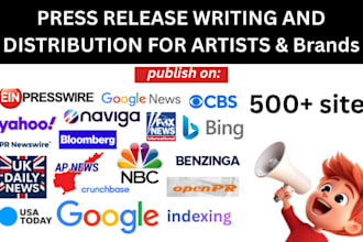 do UK US einpresswire google index press release distribution for artist brands