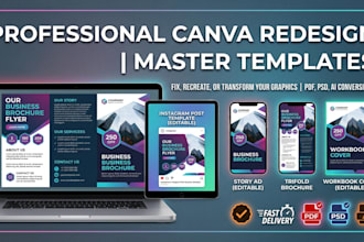 recreate, convert, or redesign anything in canva professionally