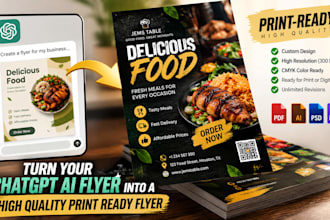 turn your chatgpt ai flyer into a high quality print ready flyer