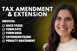 fix late tax filing, amendment, extension, back taxes and penalty abatement