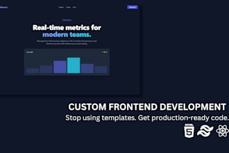 develop a sleek and functional landing page