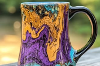 create fantastic coffee mug design, tumbler, mugs design