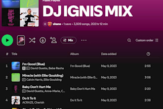 create a custom dj playlist for your party, gym or event