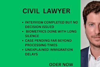 prepare a writ of mandamus for pending immigration interview or decision delay