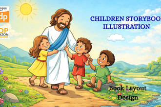 children story book illustration book design, children storybook bedtime story