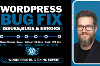 fix wordpress bugs and critical errors professionally