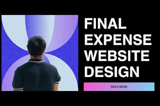design final expense annuity insurance wix and wordpress website ui ux design