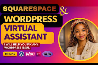 be your wordpress squarespace personal virtual assistant data entry web research