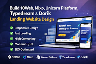 build durable 10web mixo unicorn platform typedream dorik landing website design