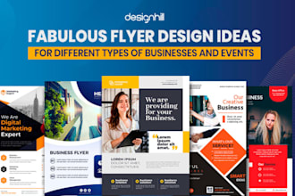 design business flyer, event flyer, animated flyer and poster