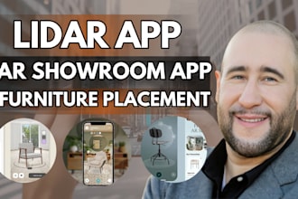 do lidar app for interior design and furniture placement ar app, ar showroom app