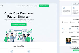 create high converting landing page UI UX