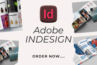 design amazing brochure, catalog with adobe indesign, magazine design, indesign