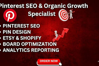 be your pinterest marketing manager for etsy shopify and organic SEO growth