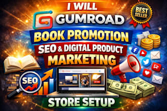 gumroad book promotion seo digital product marketing store setup