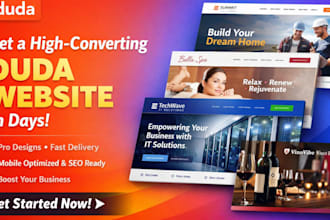 design or redesign a professional website using duda website builder