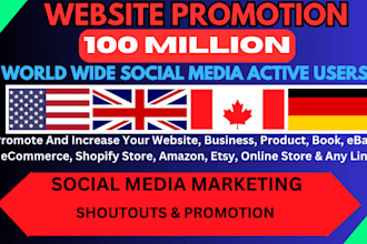 advertise your website, business, amazon, blog, token, or link promotion