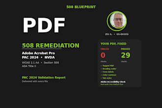 remediate your PDF for section 508 and ada wcag compliance