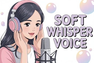 record soft whisper female nsfw voice over with intimate tone