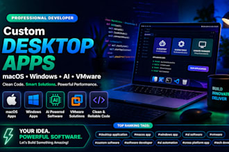 develop macos desktop application with clean ui and fast performance