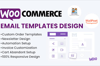 design, customize woocommerce email templates with mailpoet plugin
