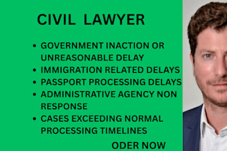 draft a federal writ of mandamus against government delay or inaction