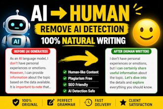 humanize ai generated content into natural human writing