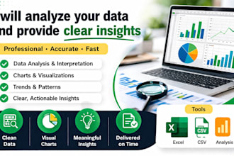 analyze your data and create excel charts and insights
