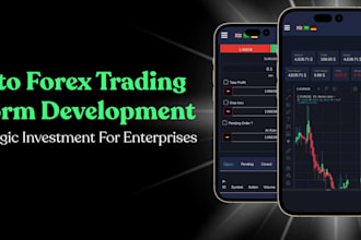 develop forex trading website, stock trading app, web trader CRM, forex broker