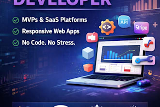 develop bubble io app, saas website, bubble mvp, bubble io developer